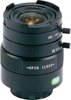 1/3'' CS-VZoom-objektiv 2,9-8,2 mm man. blända