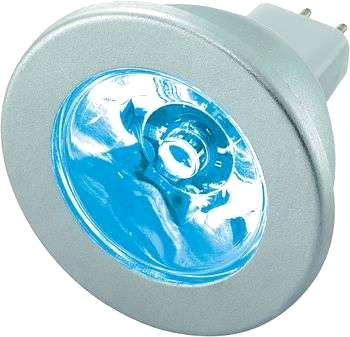1 W högeffekts-LED-reflektor, blå