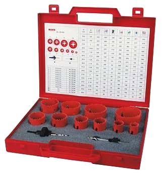 12-delars HSS-bimetall-hålsågssats