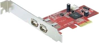 2-portars FireWire PCI-Express-kort