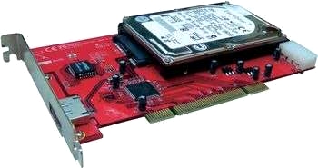 2-portars internt/externt eSATA PCI-kort