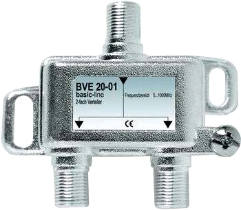 2-vägs kabel-TV-fördelare