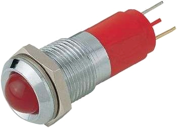 230 VAC-signallampor med lysdiod 10 mm - polerad k