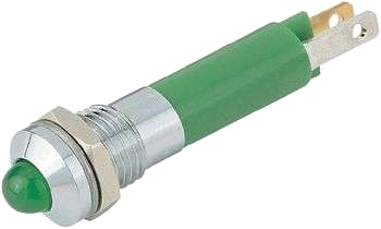 24 V-signallampor med lysdiod 3 mm ? polerad krom