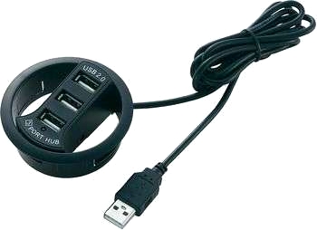 3 portars USB 2.0 bordsinbyggnadsnav