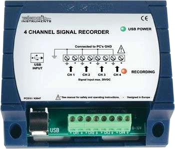 4-kanals USB-dataregistrerare PCS10