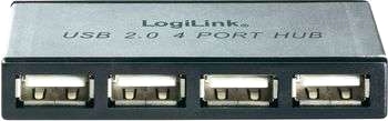 4-portars USB 2.0-nav med nätenhet