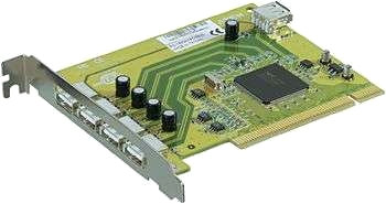 5-portars USB 2.0 PCI-kort