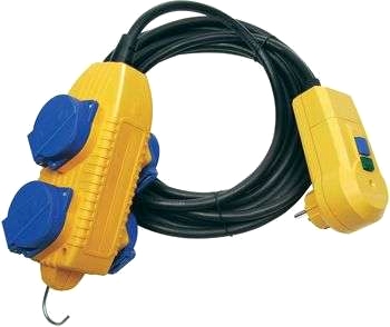 Adapterledning med personskydd PRCD-2P med grenutt