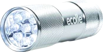 Aluminumficklampa 9 LED:er