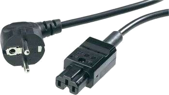 Anslutningskabel för värmeapparater PVC svart