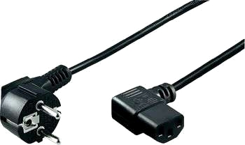 Anslutningsledning med IEC-kontakt, 5 m svart - 2