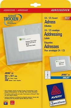 Avery Zweckform adressetiketter - 2
