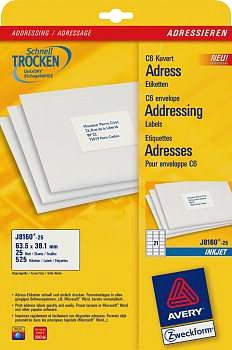 Avery Zweckform adressetiketter