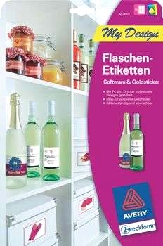 Avery Zweckform flasketiketter