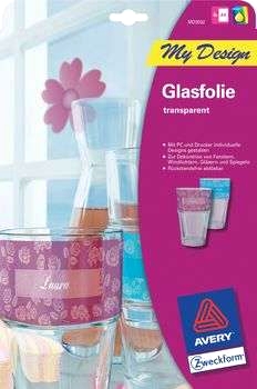 Avery Zweckform glasfolie, genomskinlig
