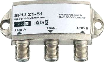 Basetech 2IN1 DiSEqC 2.0 omkopplare
