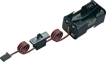 Batteribox med brytare, Futaba