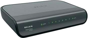 Belkin 8 portars gigabit-nätverksswitch