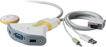 Belkin Switch2 2Port KVM-omkopplare, USB + Audio m