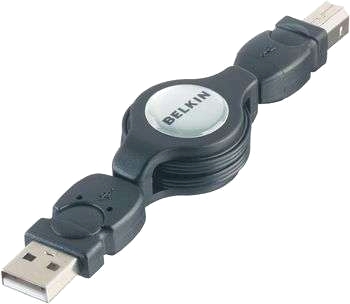 Belkin USB 2.0 kabel (upprullningsbar)