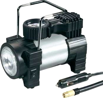 Bilkompressor med LED-lampa