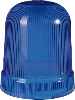 Blå kåpa för roterande lampa