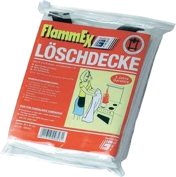 Brandfilt 90 x 90 cm i plastpåse