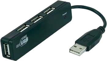 Conrad 4 portars USB 2.0 nav ''Slim''