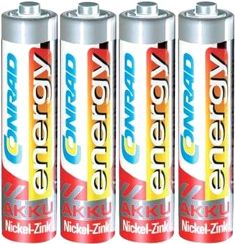 Conrad energy R03 nickel-/zinkbatteri 900 mWh