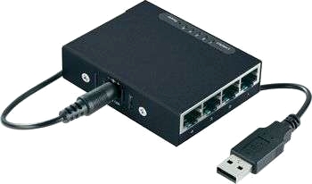 Conrad femports 10/100 metallswitch mini
