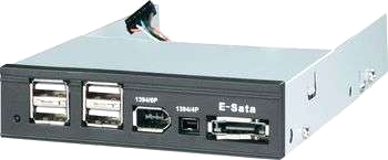 Conrad USB/FireWire400/eSATA 3,5'' frontinstic