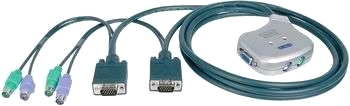 DIGITUS 2 portars PS2 KVM-switch