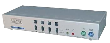 Digitus KVM-Switch 4 port med musklick-funktion