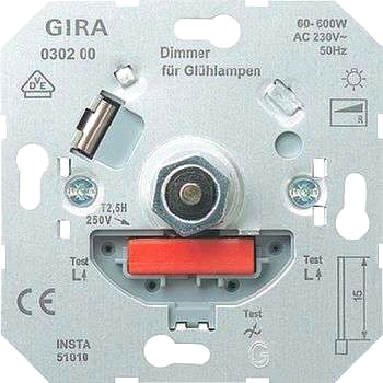 Dimmerinsats med tryckströmbrytare för glödlampor - 2