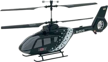 Elektrisk helikopter med dubbelrotor EC-135 RtF