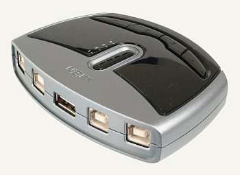 Elektronisk USB-omkoppling 4x (USB 2.0)