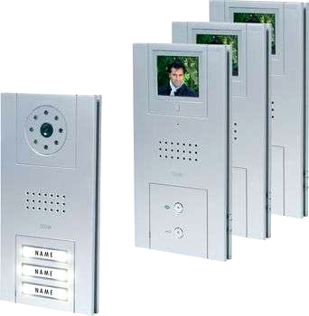 Färgvideoporttelefon med 2-trådsteknik och TFT-dis
