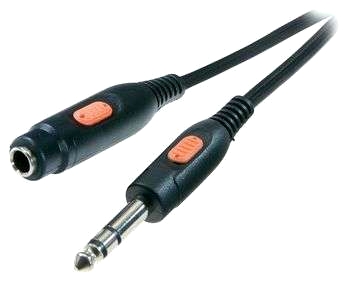 Förlängningskabel tele 6,3 mm, 5 m