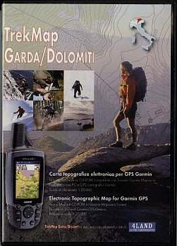 Garmin topografisk karta Gardasjön, Dolomiterna
