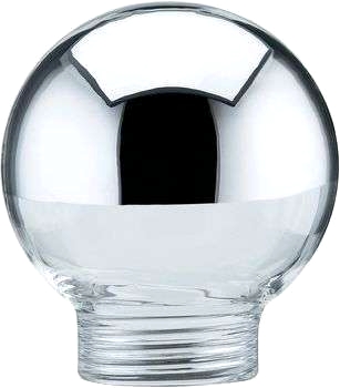 Glas droppform, silver