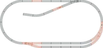 H0 Roco geoLINE-skenkompletteringssats C (61102)
