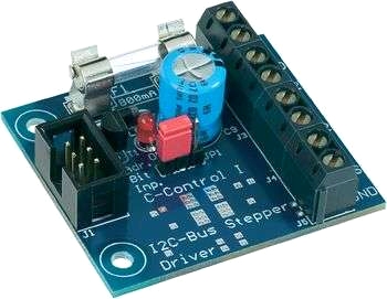 I²C-stegmotormodul, 1 axel 800 mA, 2 faser, b