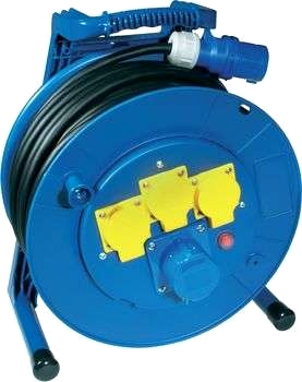 Jumbo kabelvinda med 40 m CEE-kabel
