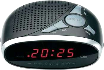 Klockradio Ices ICR-200, silver
