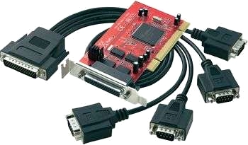 Lab multi I/O-kort med 4 seriella portar