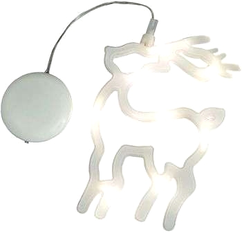 LED-fönsterbild med renmotiv