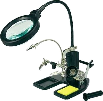 LED-lupplampa med tredje hand