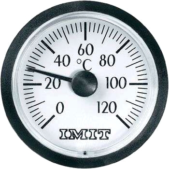 Liten inbyggnadstermometer med kapillärrör