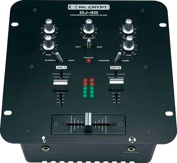 Mc Crypt DJ-40 Black Edition DJ-mixer